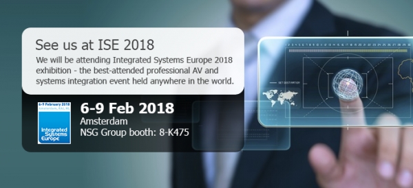 Novità allo stand NSG Group alla fiera Integrated Systems Europe 2018 di Amsterdam