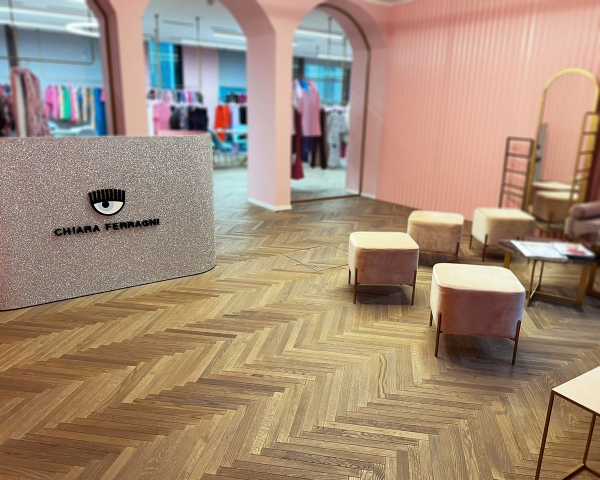 I parquet Woodco per la nuova sede di Chiara Ferragni Brand