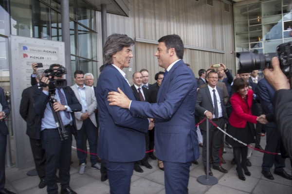 Stahlbau Picher riceve il Presidente del Consiglio Matteo Renzi